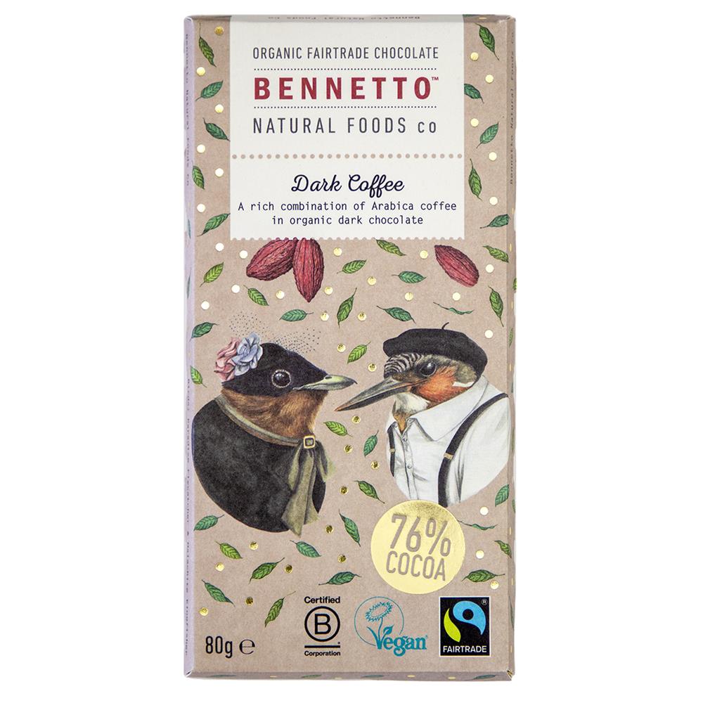 Chocolate Bar Dark Coffee Org (Pack of 2)
