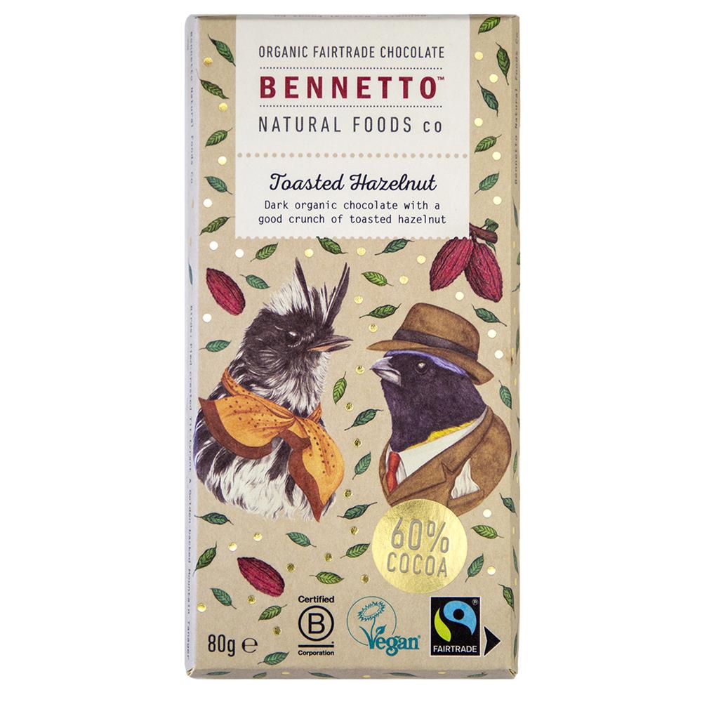 Chocolate Bar Hazelnut Organic (Pack of 2)