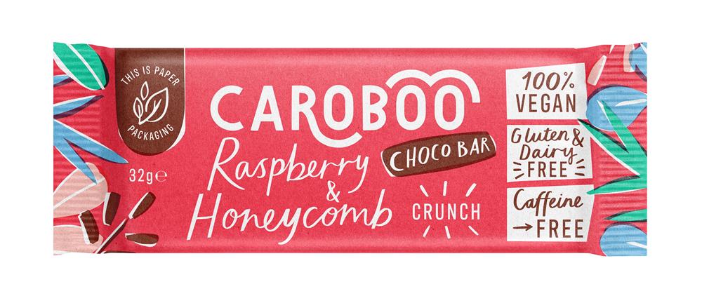 Raspberry & Honeycomb Crunch Carob Bars 32g