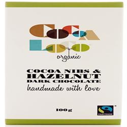 Org Cacao Nib H Nut Dark Choc