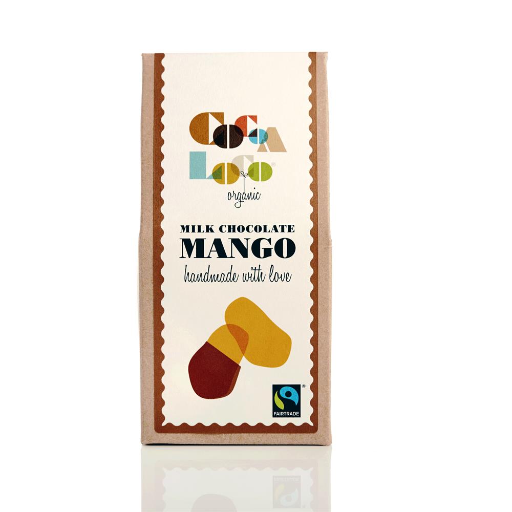 Org Milk Chocolate Mango Bar 100g