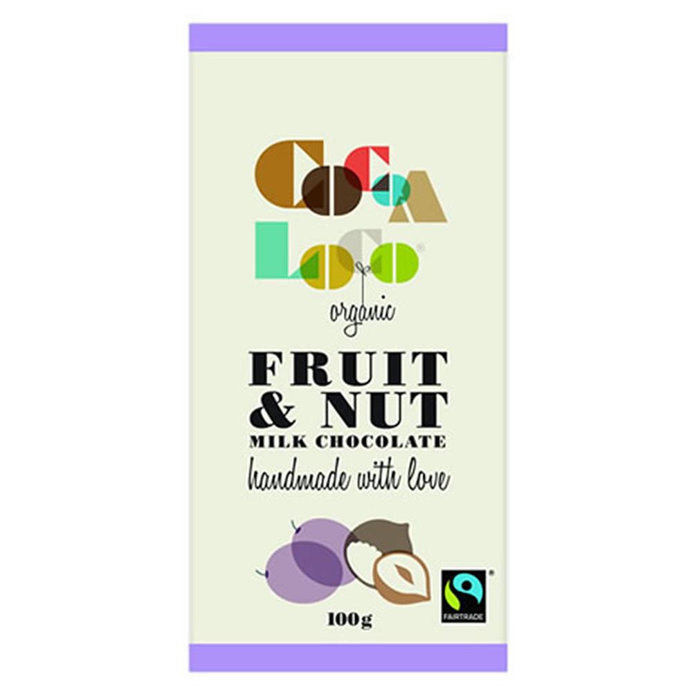 Org Milk Choc Fruit & Nut Bar