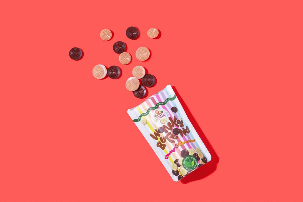 Wonky Buttons - Vegan Milk and White filled Button Pouch