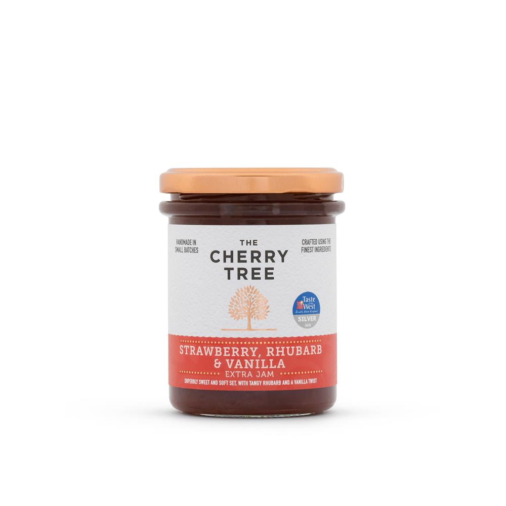 Strawberry Rhubarb & Vanilla Extra Jam 225g