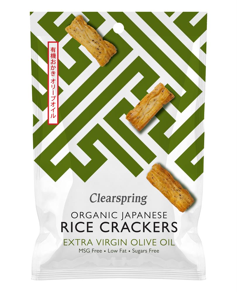 Org Rice Crackers Olive Oil