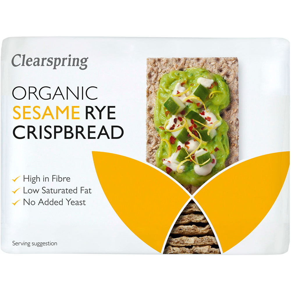 Org Rye Crispbread Sesame