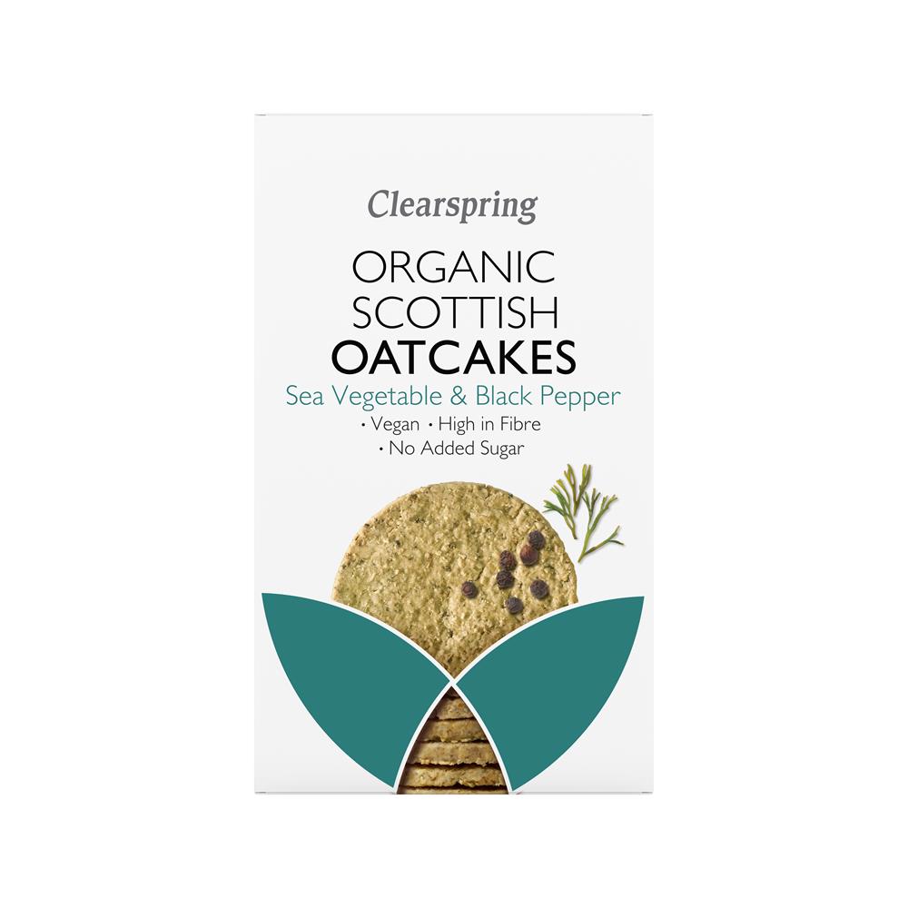 Org Oatcakes Sea Veg + Blk Pep