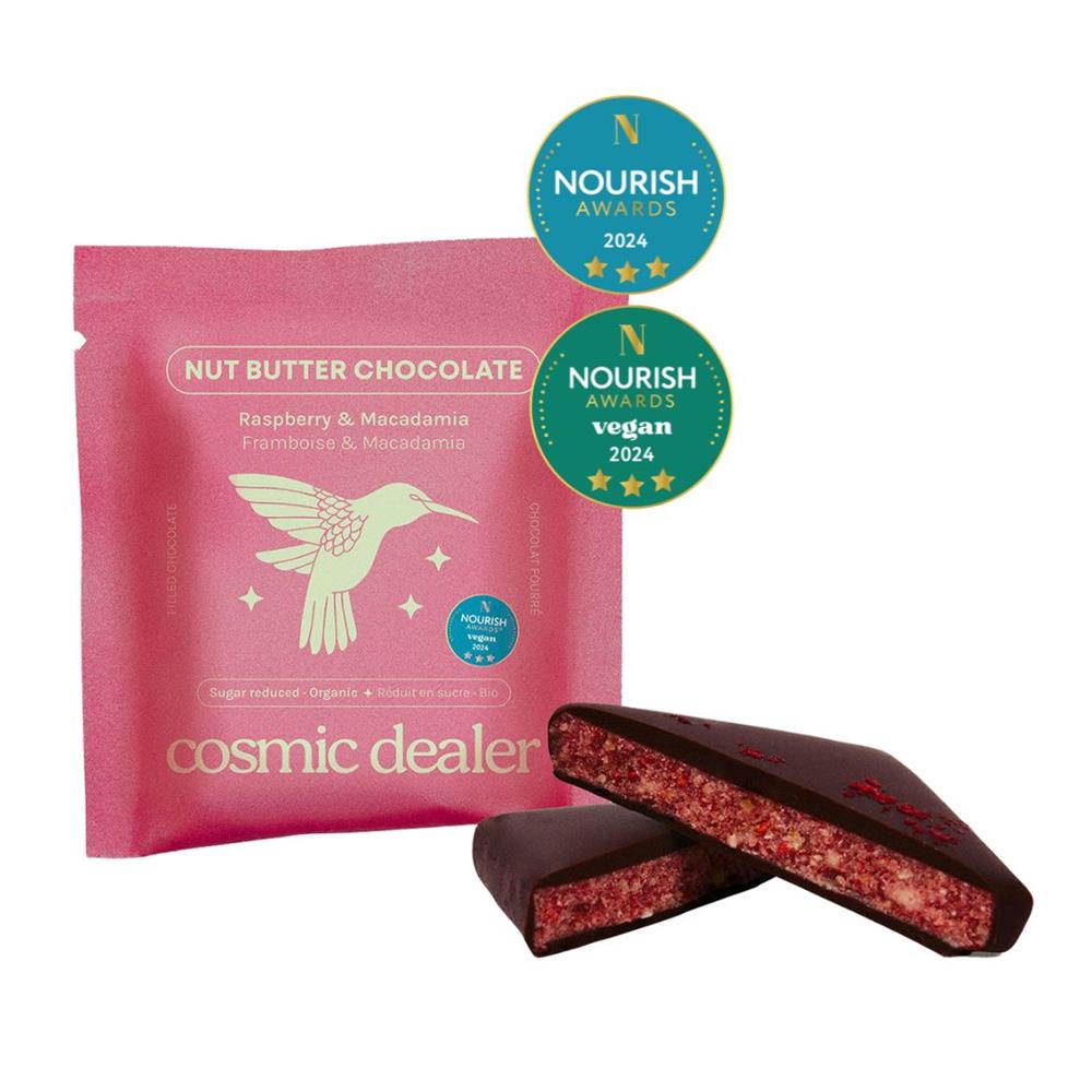 Nut Butter Chocolate Raspberry Bite Organic Sugar Reduced 20g