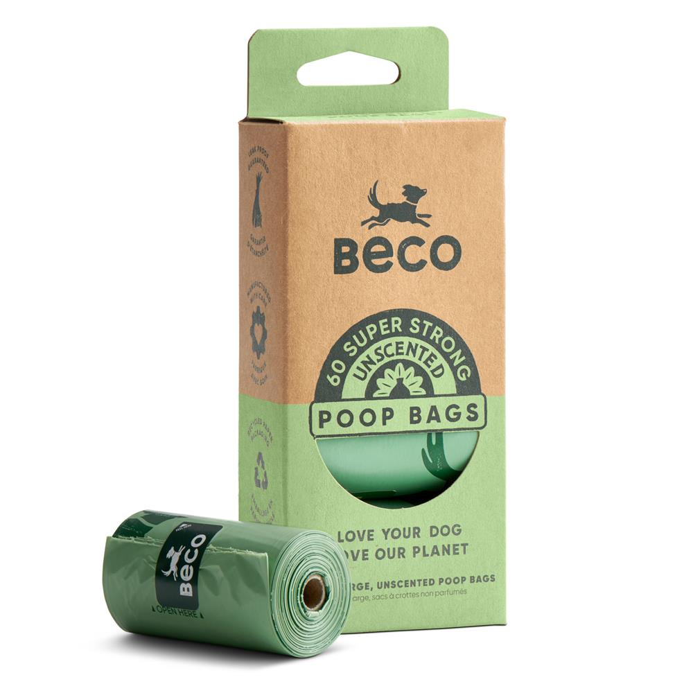 Unscented Poop bags. 60 bags