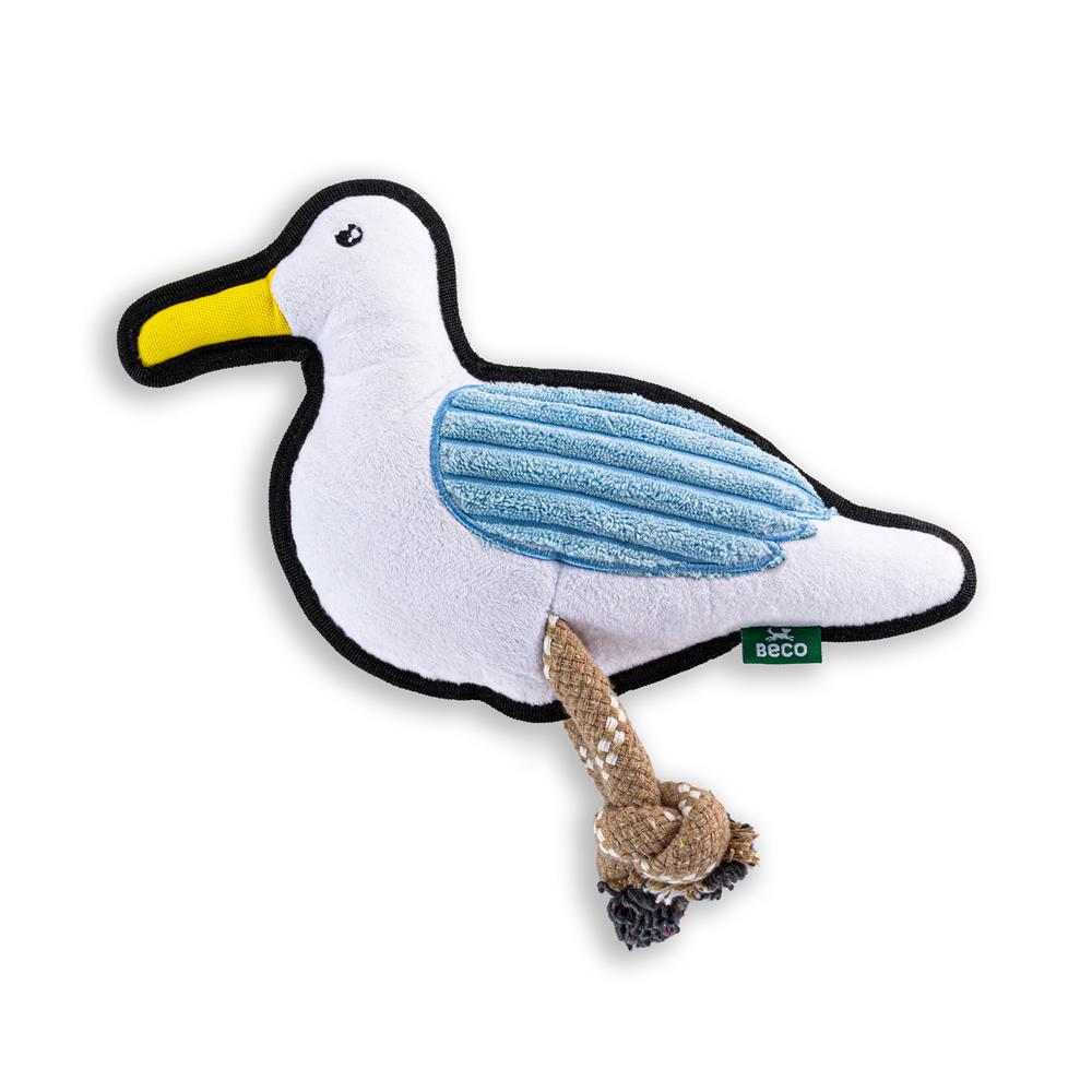 Plush Seagull Dog Toy Med
