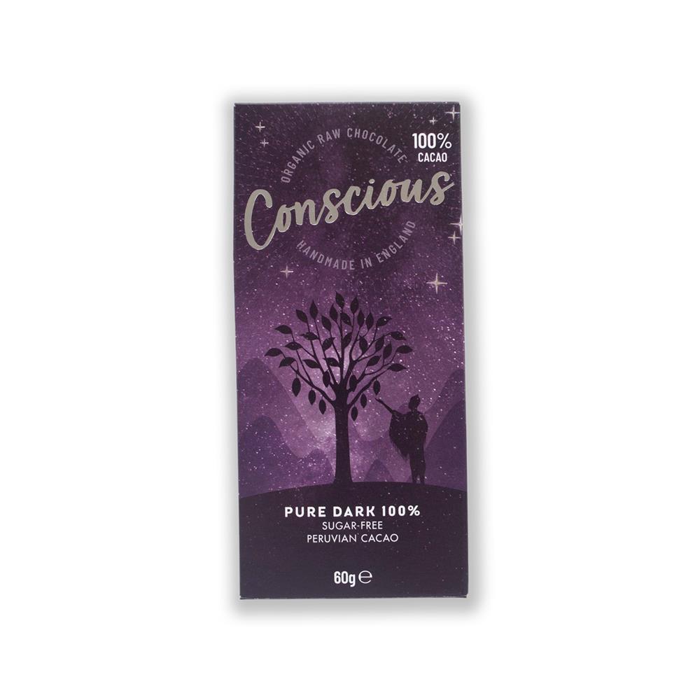 Pure Dark 100% Cacao Bar (Pack of 10)