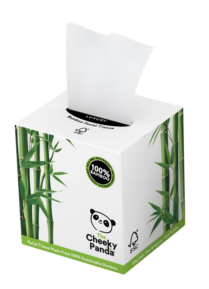 Bamboo Facial Tissue Cube