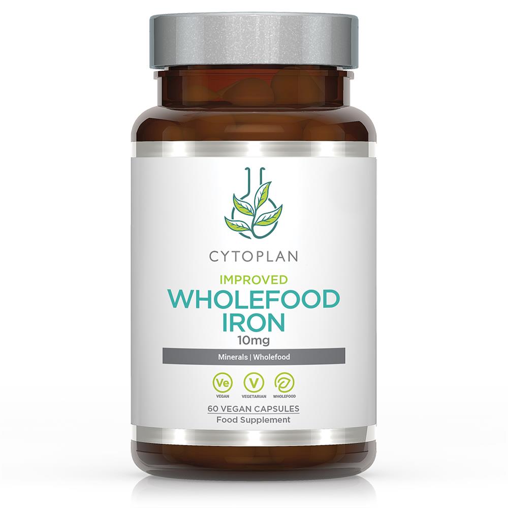 Iron: Wholefood 10mg elemental 60 capsules