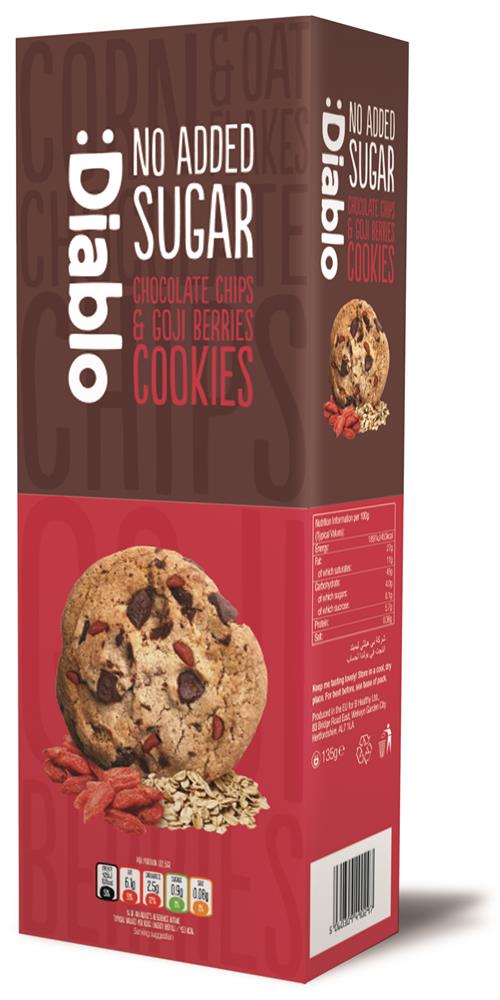 Goji & Choc Chip Cookies (Pack of 2)
