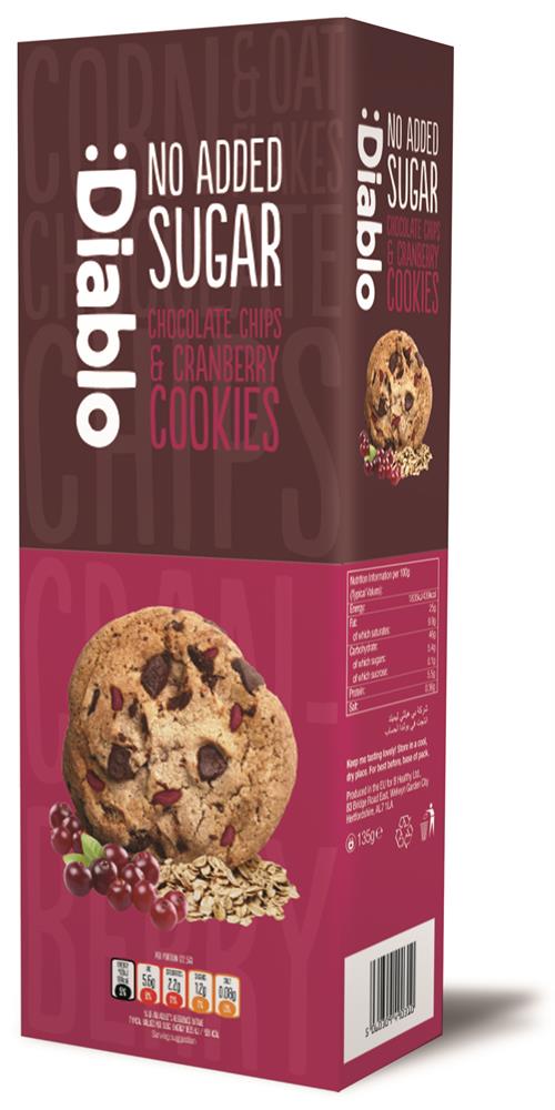 Cranberry & Choc Chip Cookies (Pack of 2)