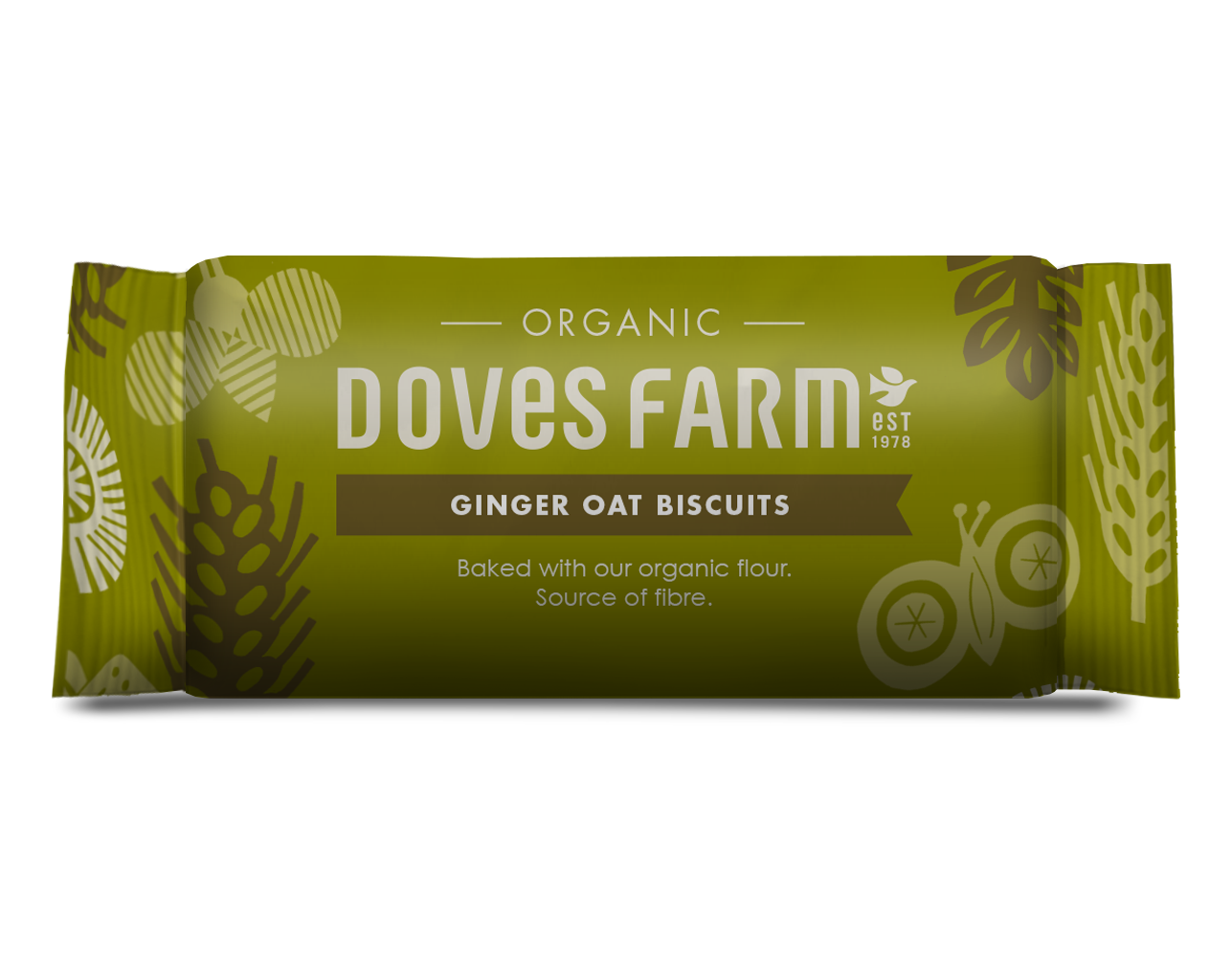 Organic Ginger Oat Biscuits (Pack of 4)