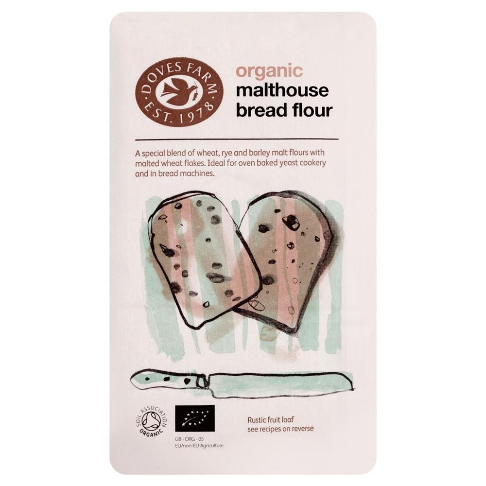 Org Bread Malthouse Flour (Pack of 5)