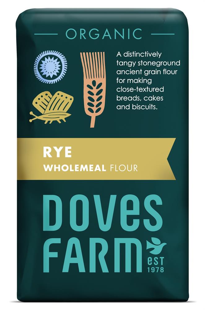Org Wholemeal Rye Flour (Pack of 5)
