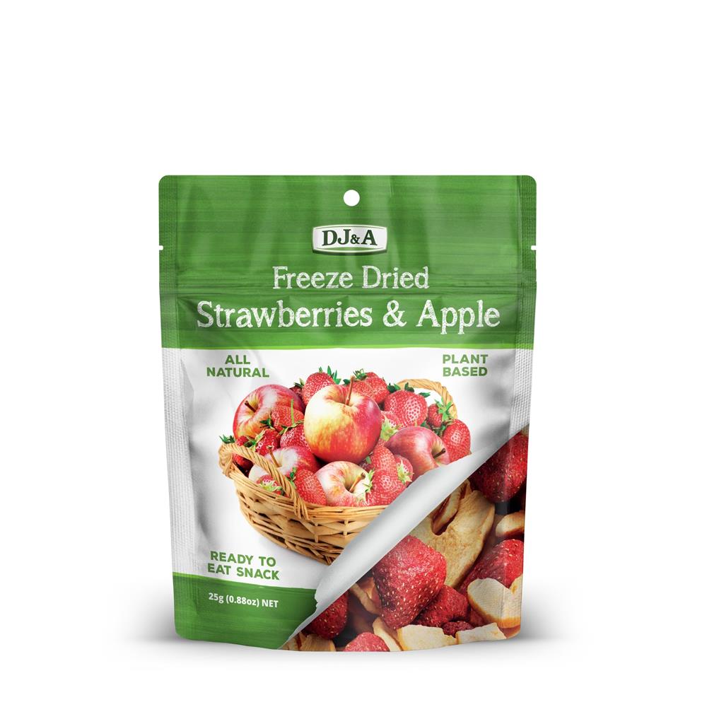 Freeze Dried Strawberries & Apple 25g