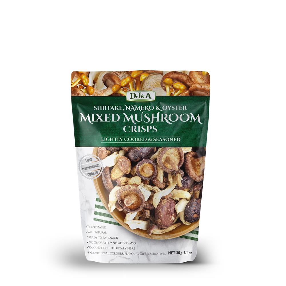 DJ&A Mixed Mushroom Crisps (Pack of 2)