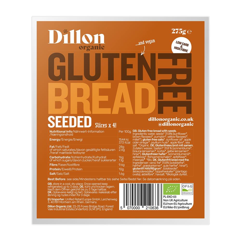 Gluten Free Seeded Bread (Pack of 2)