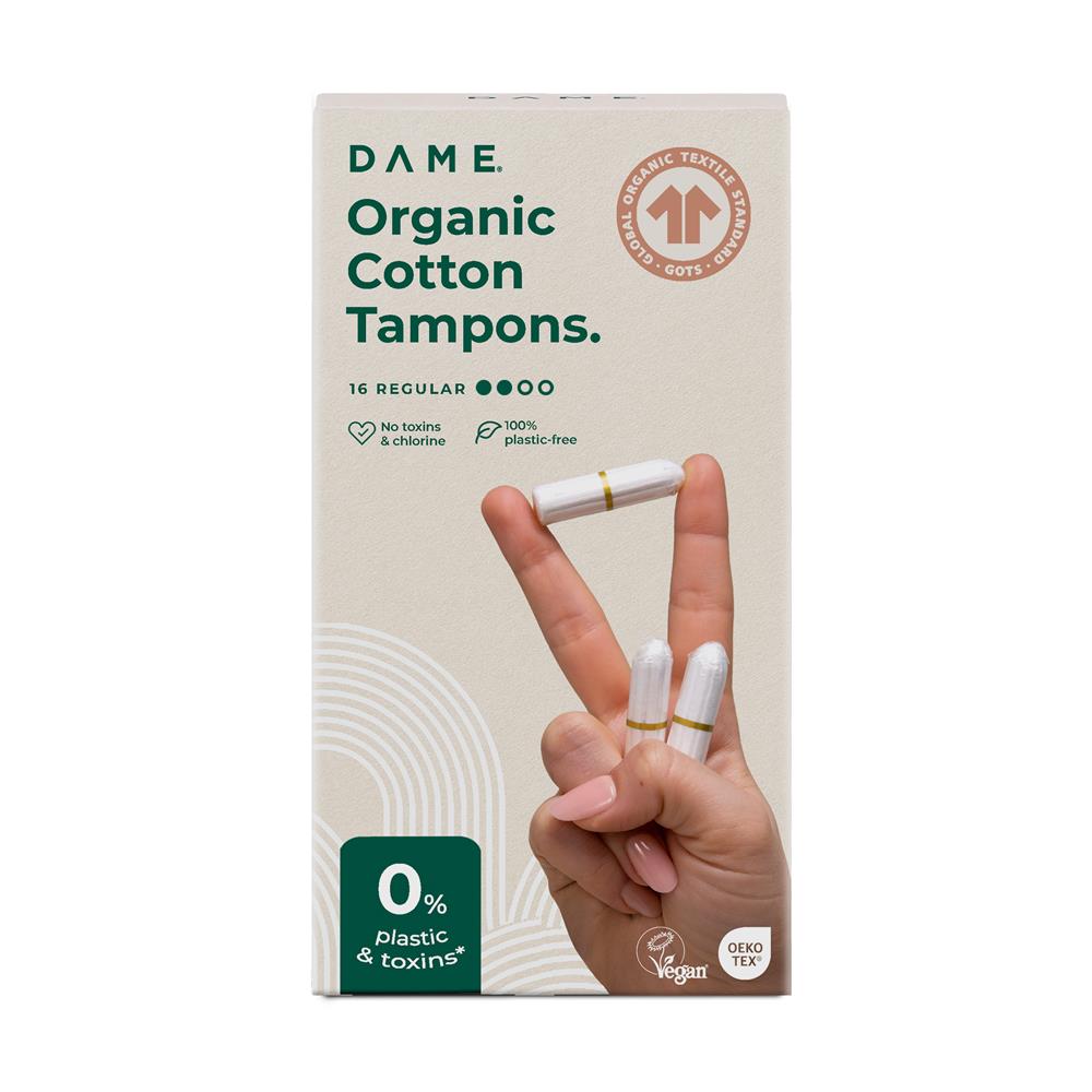 Organic Cotton Tampons 16 Pack