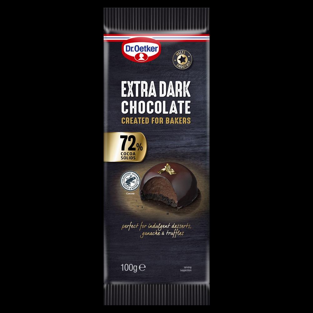 Extra Dark Chocolate Bar 72% 100g