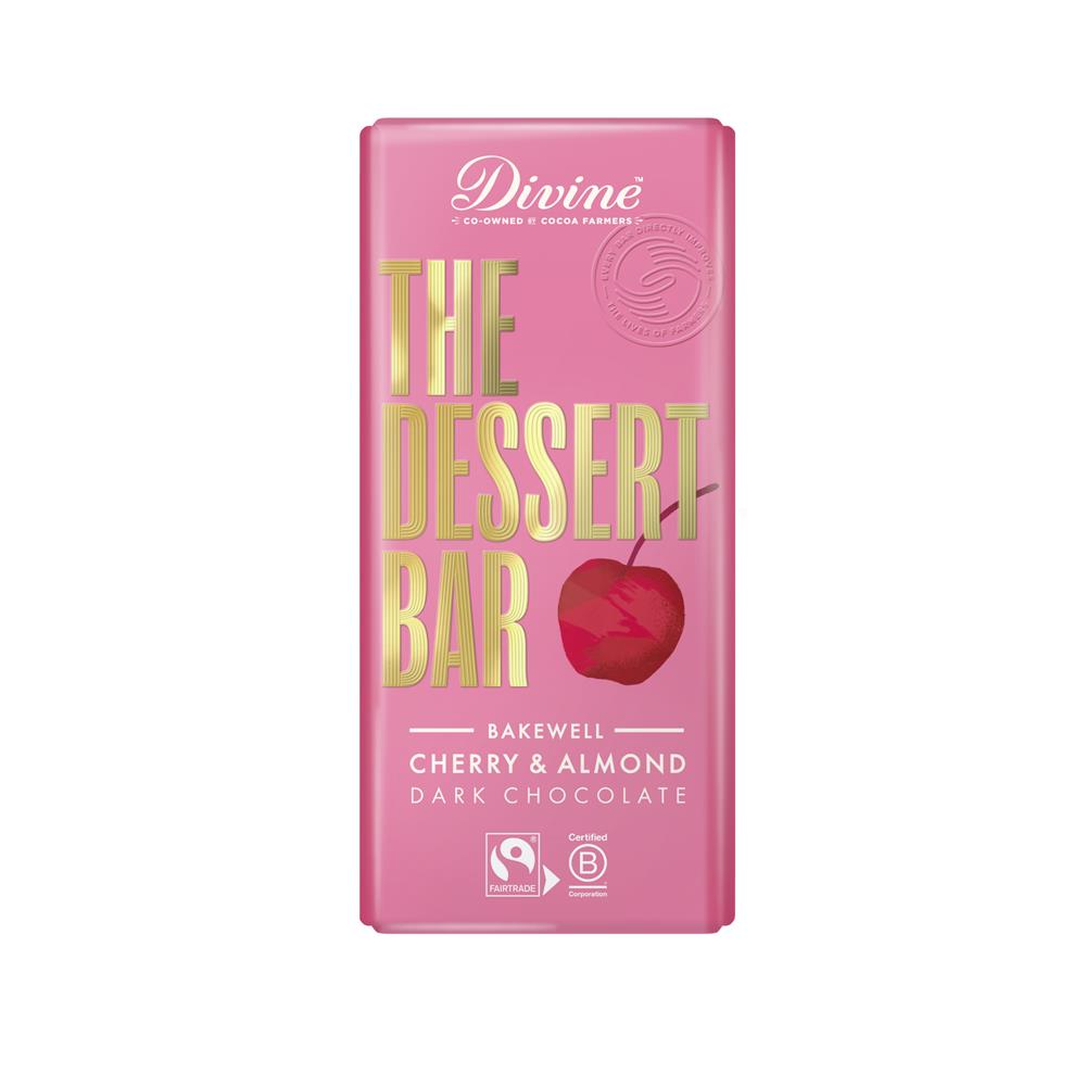 60% Dark Chocolate Bakewell with Cherry & Almond 180g