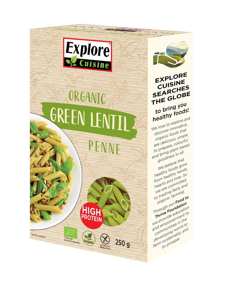 Organic Green Lentil Penne