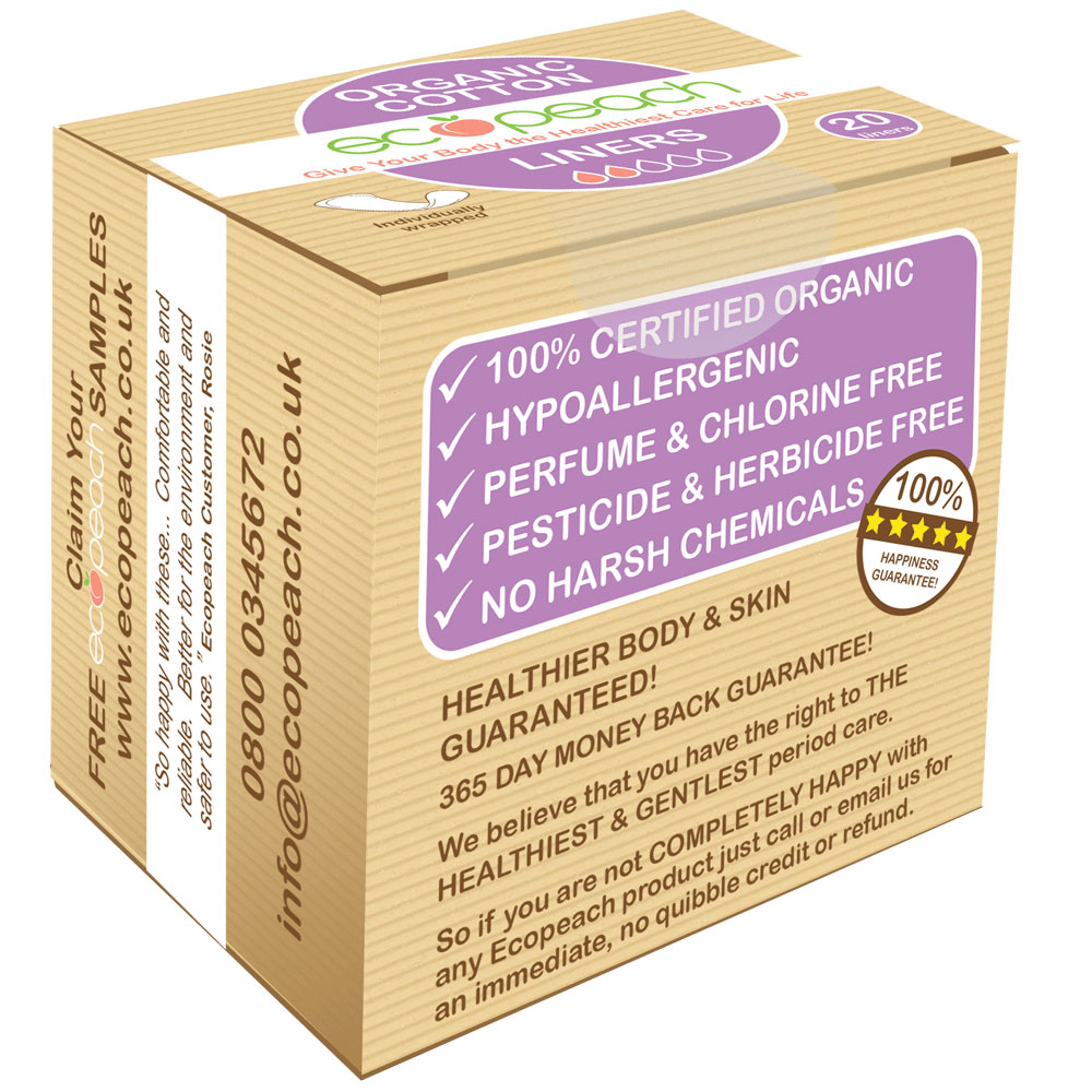 Organic Cotton Panty Liners (Pack of 2)