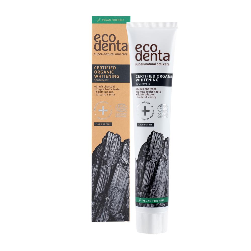organic whitening toothpaste with charcoal 75ml