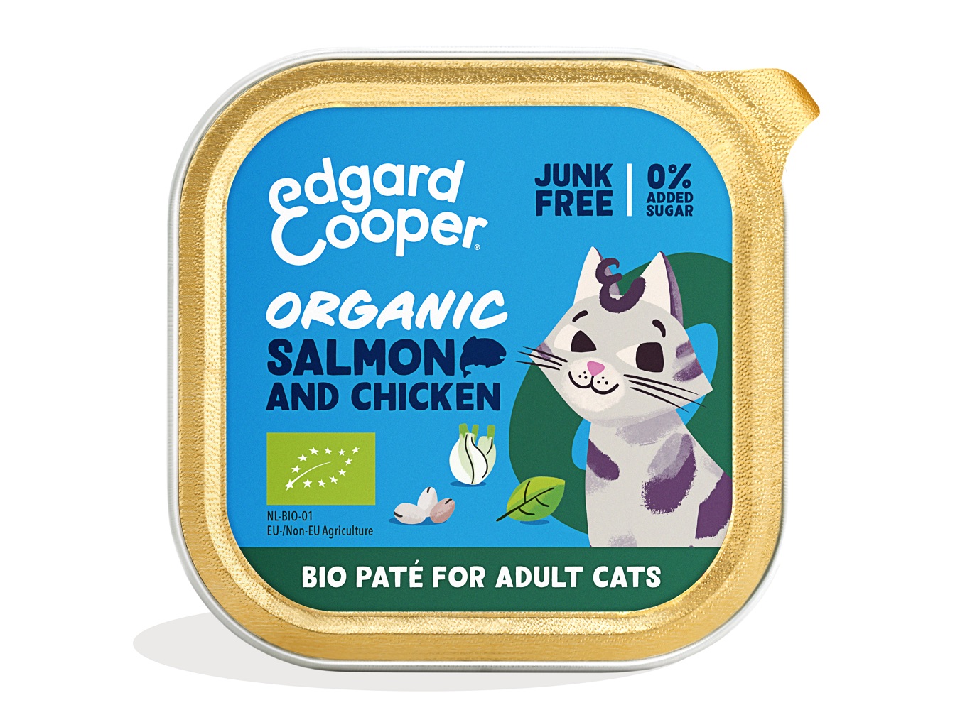 Organic Salmon for Adult Cats (Pack of 4)
