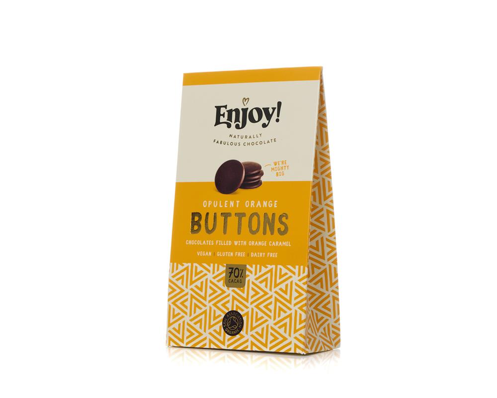 Orange Filled Buttons (Pack of 6)