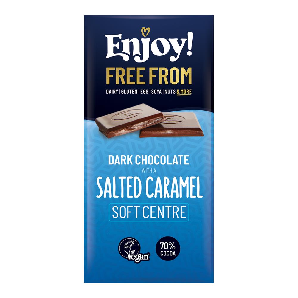 Dark Chocolate with Salted Car (Pack of 12)