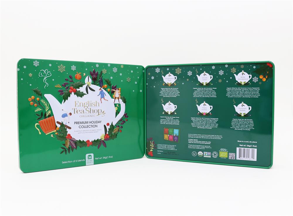 Holiday Collection Green Tin