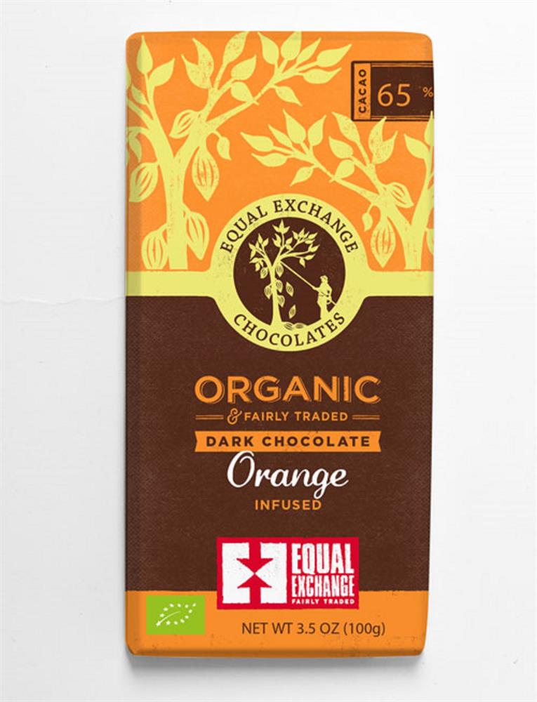 Organic Dark Orange Chocolate (Pack of 12)
