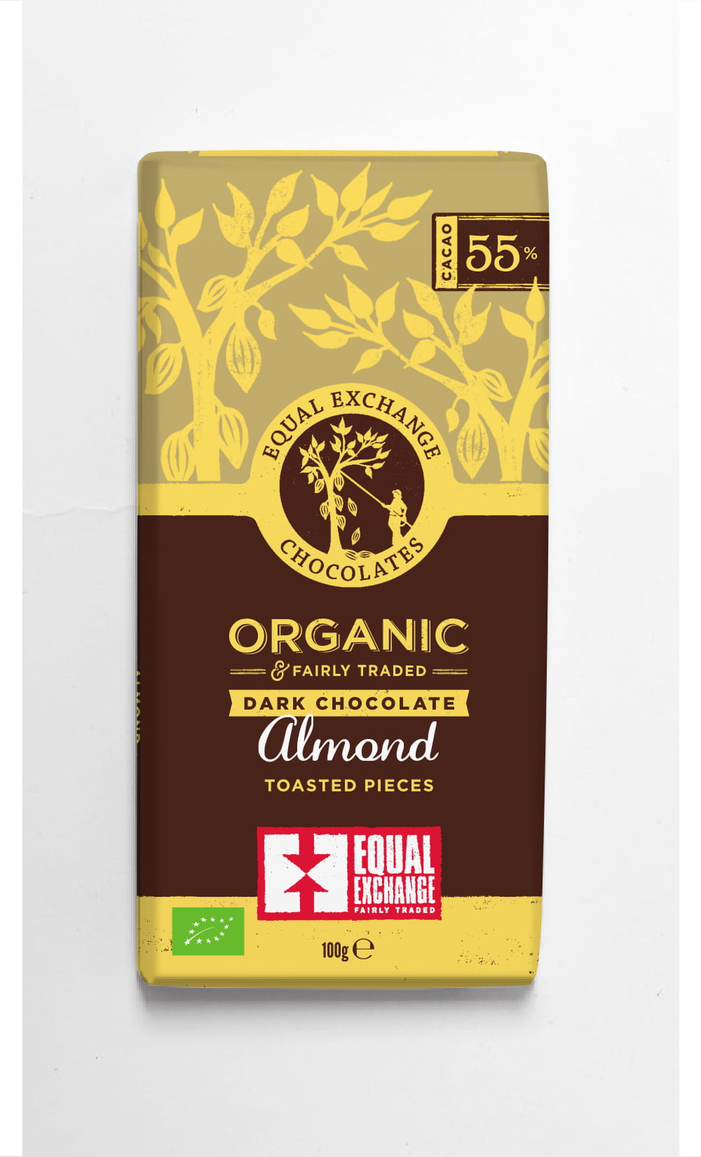 Org Dark Almond Chocolate (Pack of 12)