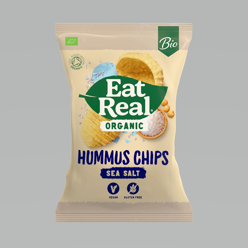 Organic Hummus Chips Sea Salt (Pack of 5)