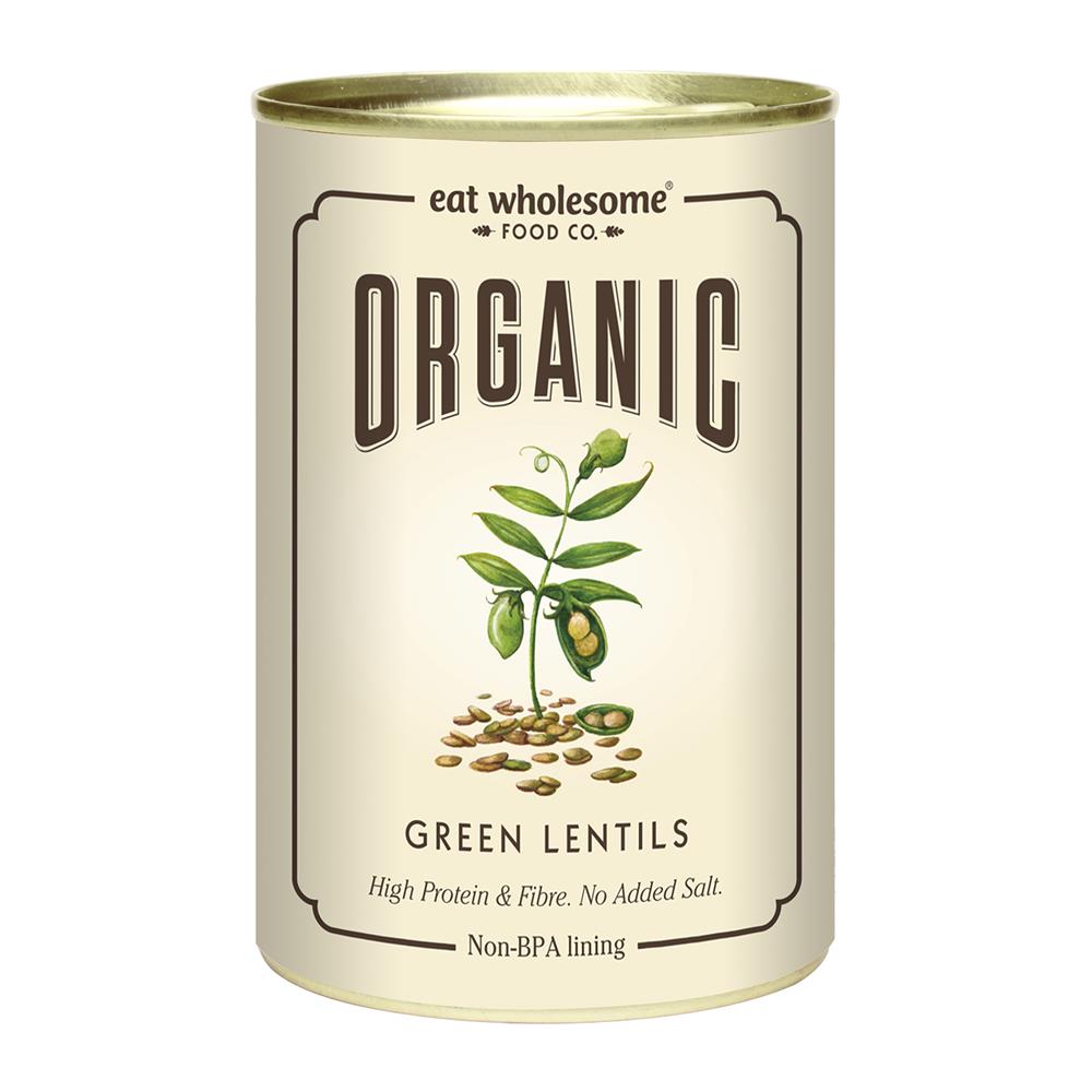 Organic Green Lentils (Pack of 4)