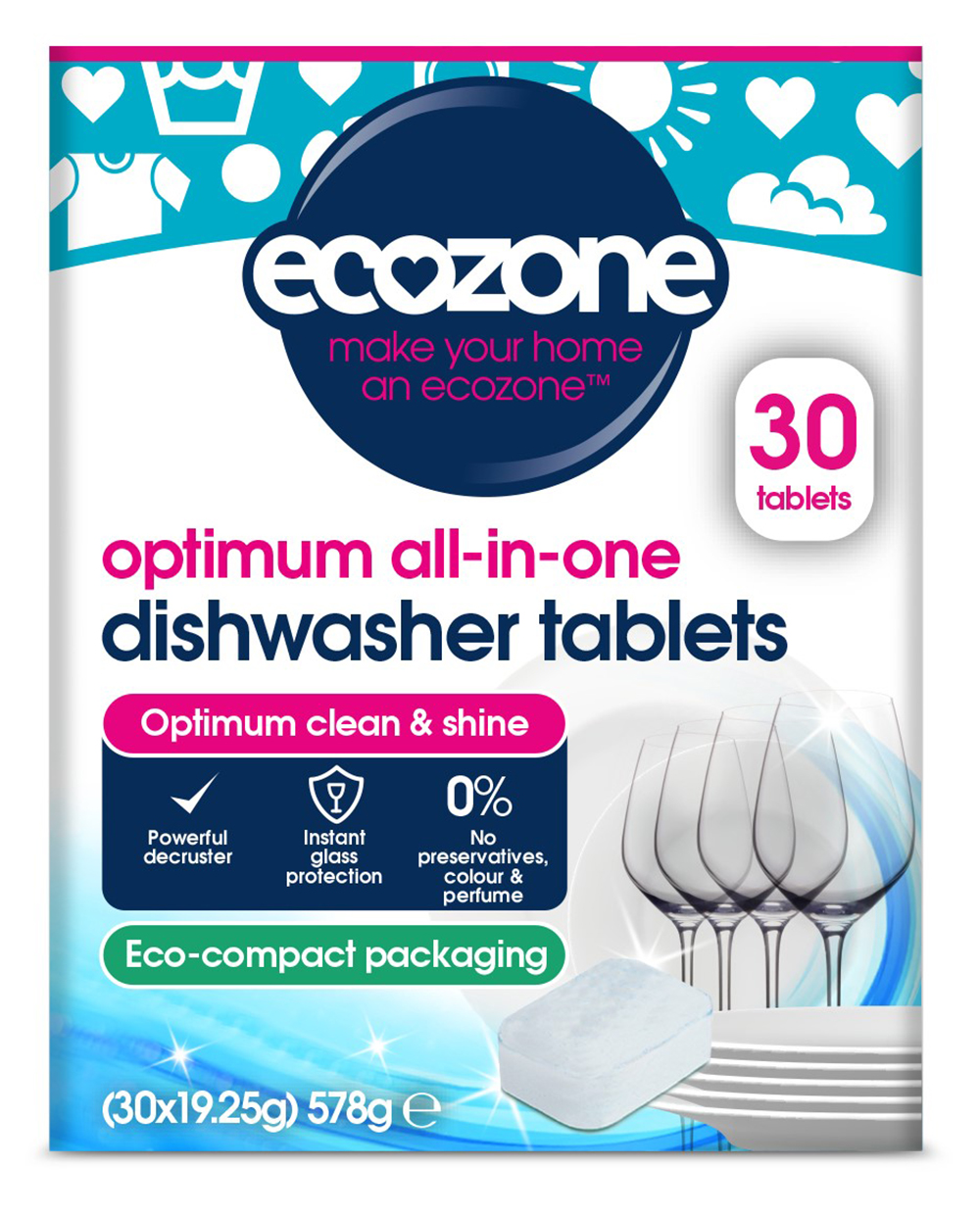 Optimum All-in-one Dishwasher Tablets 30 Tablets