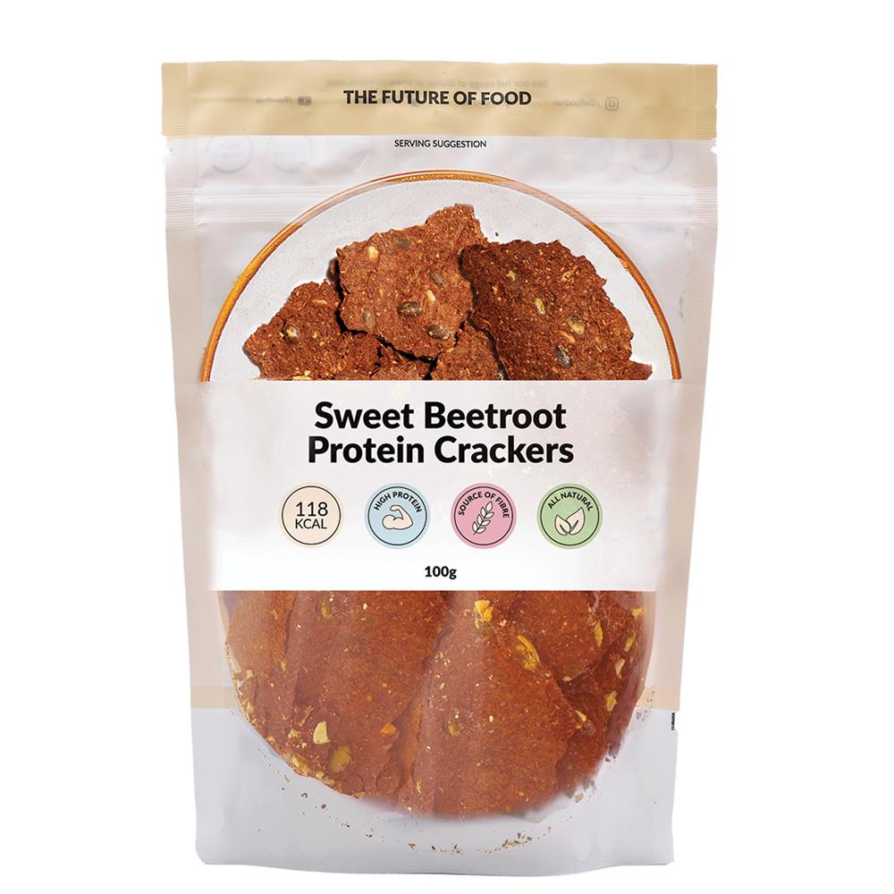 Sweet Beetroot Protein Crackers 100g