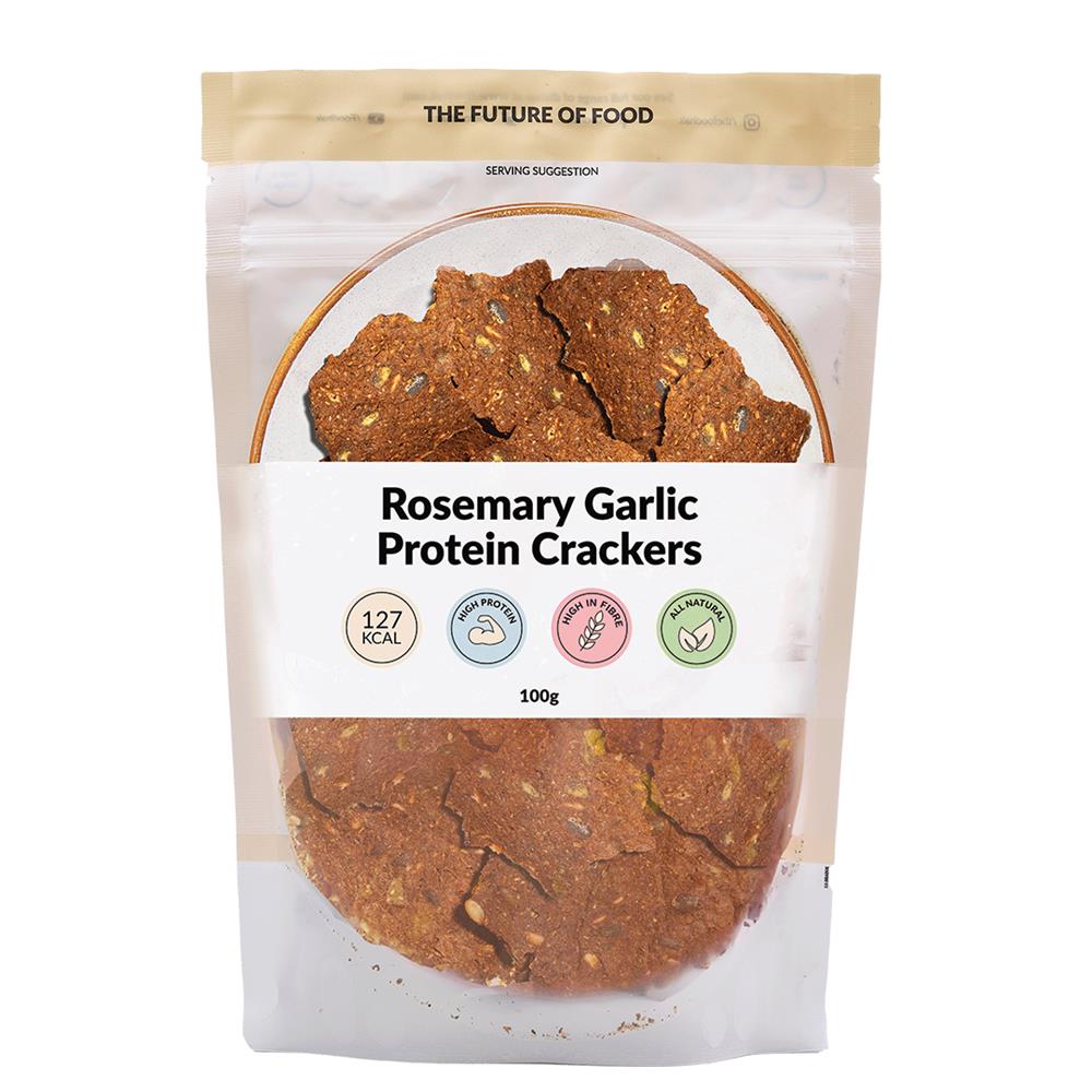 Rosemary Garlic Protein Crackers 100g