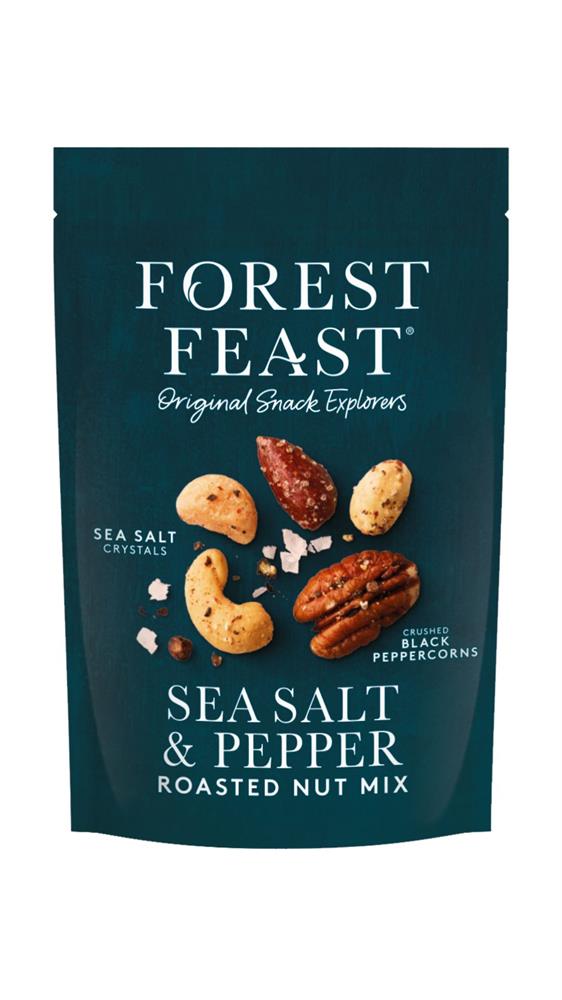 Sea Salt & Black Peppercorn Roasted Nut Mix 120g