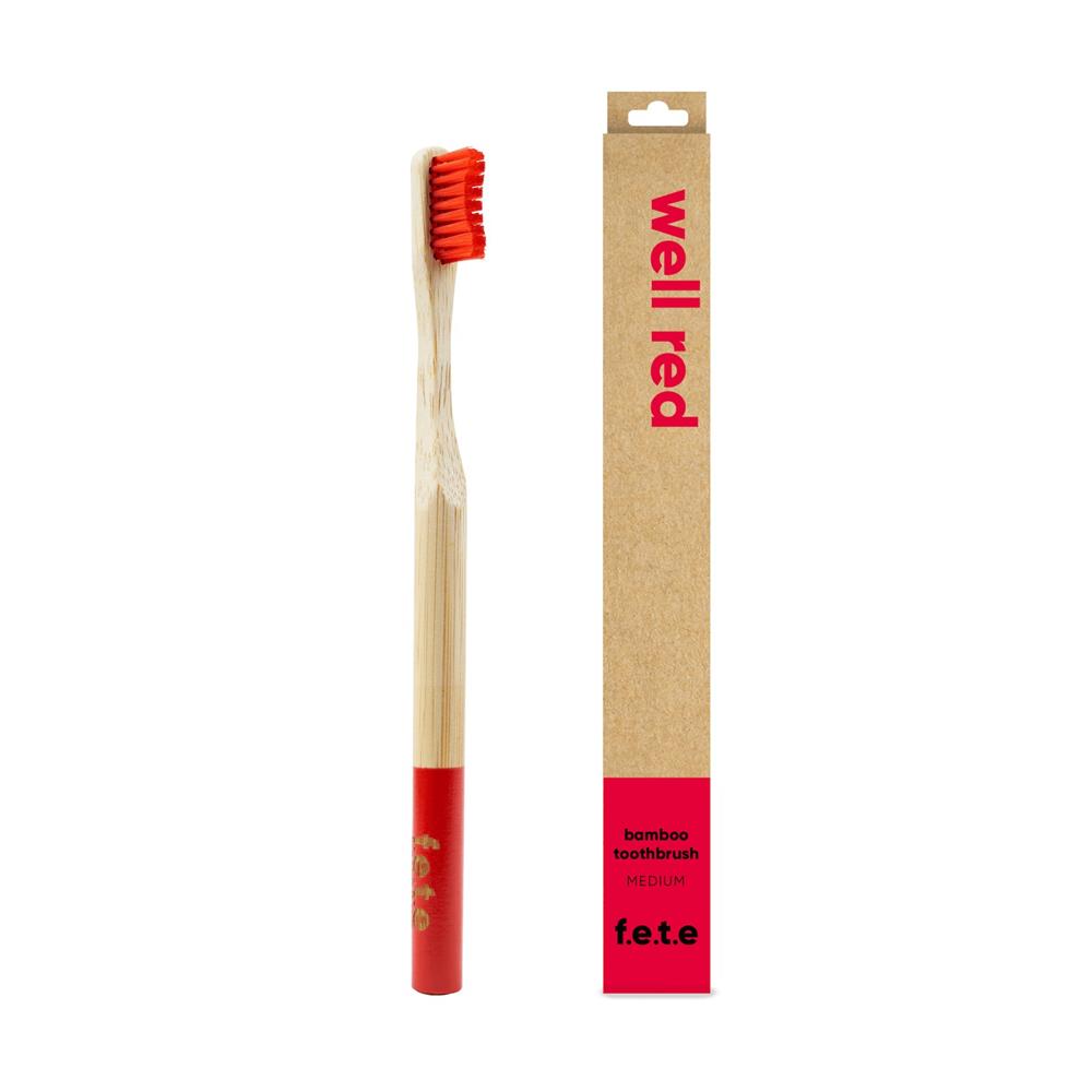 Tooth Brush Well Red Medium