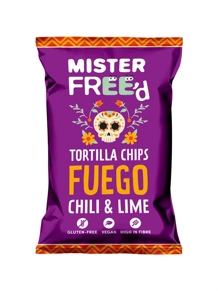 Vegan Tortilla Chips with Chili Lime Fuego 135g