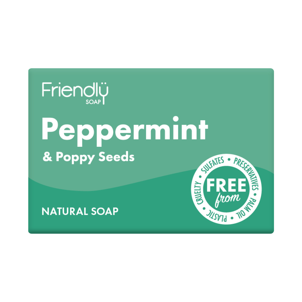 Peppermint & Poppy Seeds Soap (Pack of 2)