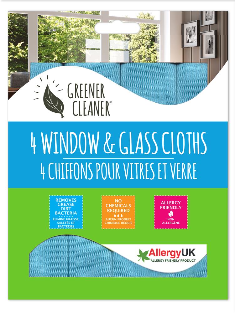 Window & Glass Cloth - 4 Pack