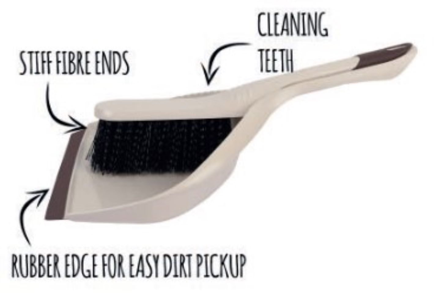 Dustpan & Brush Stiff Bristles
