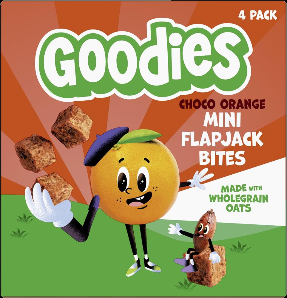 Kids Snack Choco Orange Mini Flapjack Oat Bar Bites 23g