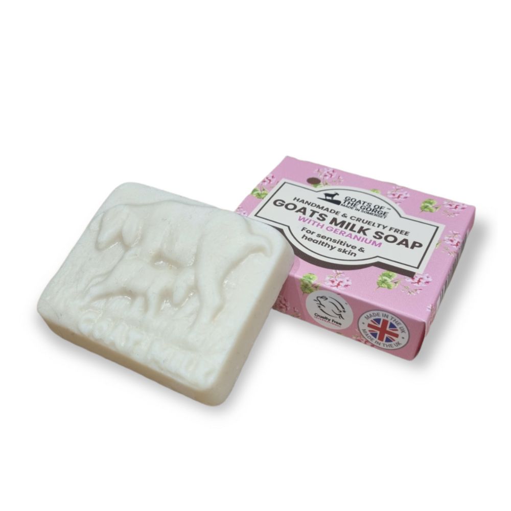 Goats milk soap with Geranium